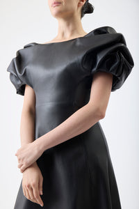 Gwyneth Dress in Black Leather