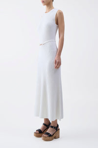 Meier Knit Dress in Ivory Cashmere Merino Wool (Copy)