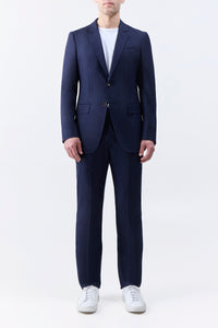 Irving Jacket in Dark Navy Virgin Wool Twill