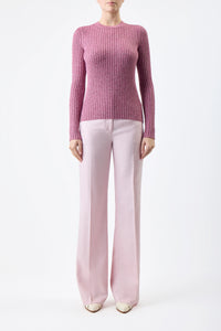 Willow Knit in Blush Multi Silk Cashmere