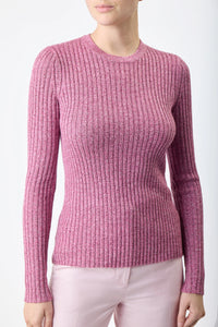Willow Knit in Blush Multi Silk Cashmere