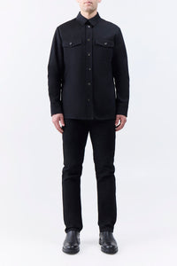 Everly Overshirt in Black Organic Cotton Denim
