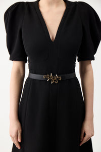 Sylvian Reversible Belt in Black Leather