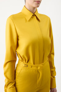 Etlin Shirt in Golden Birch Superfine Wool