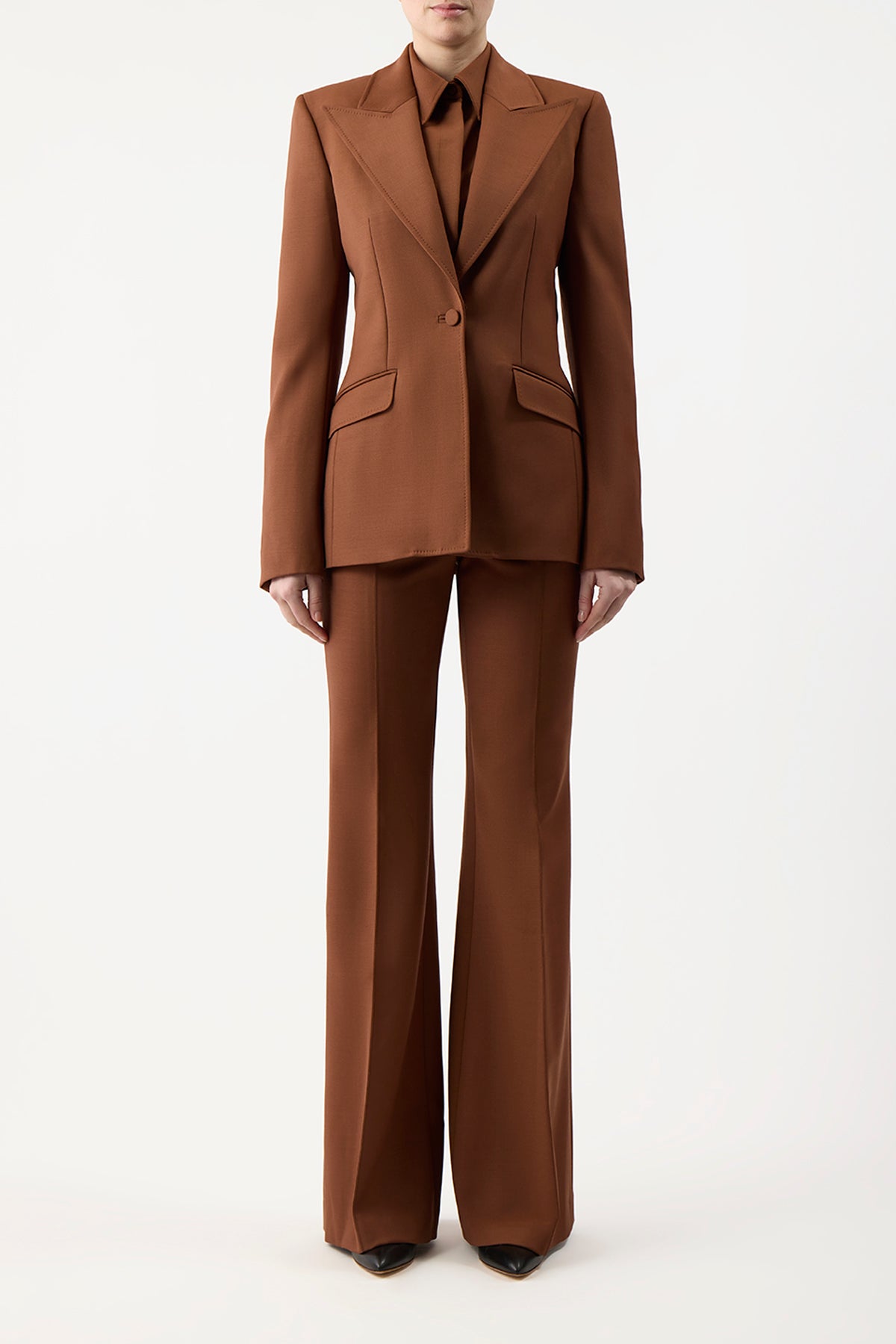 Leiva Blazer in Cognac Sportswear Wool