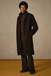 Teddy Carcoat in Chocolate Shearling
