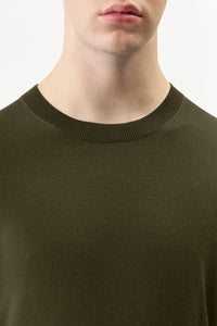 Palco Sweater in Olive Merino Wool