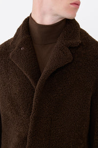 Teddy Carcoat in Chocolate Shearling