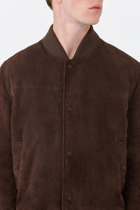 Greg Bomber in Chocolate Suede