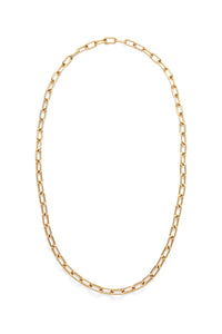 Large Link Necklace in 18K Yellow Gold (Small Links)