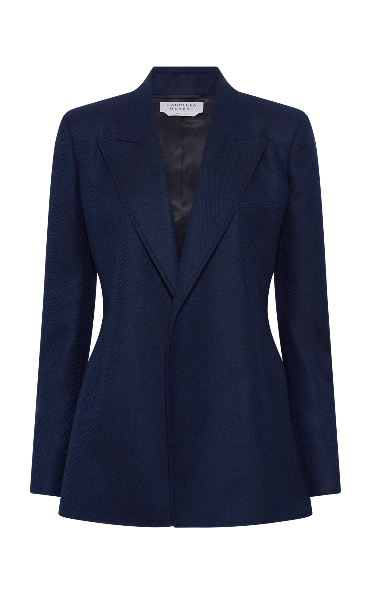 Mairi Blazer in Navy Wool Cashmere Flannel