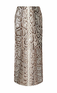 Manuela Midi Skirt in Greyscale Inversa™ Snakeskin