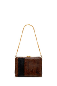 Vintage No.12 Bag in Cognac Snakeskin