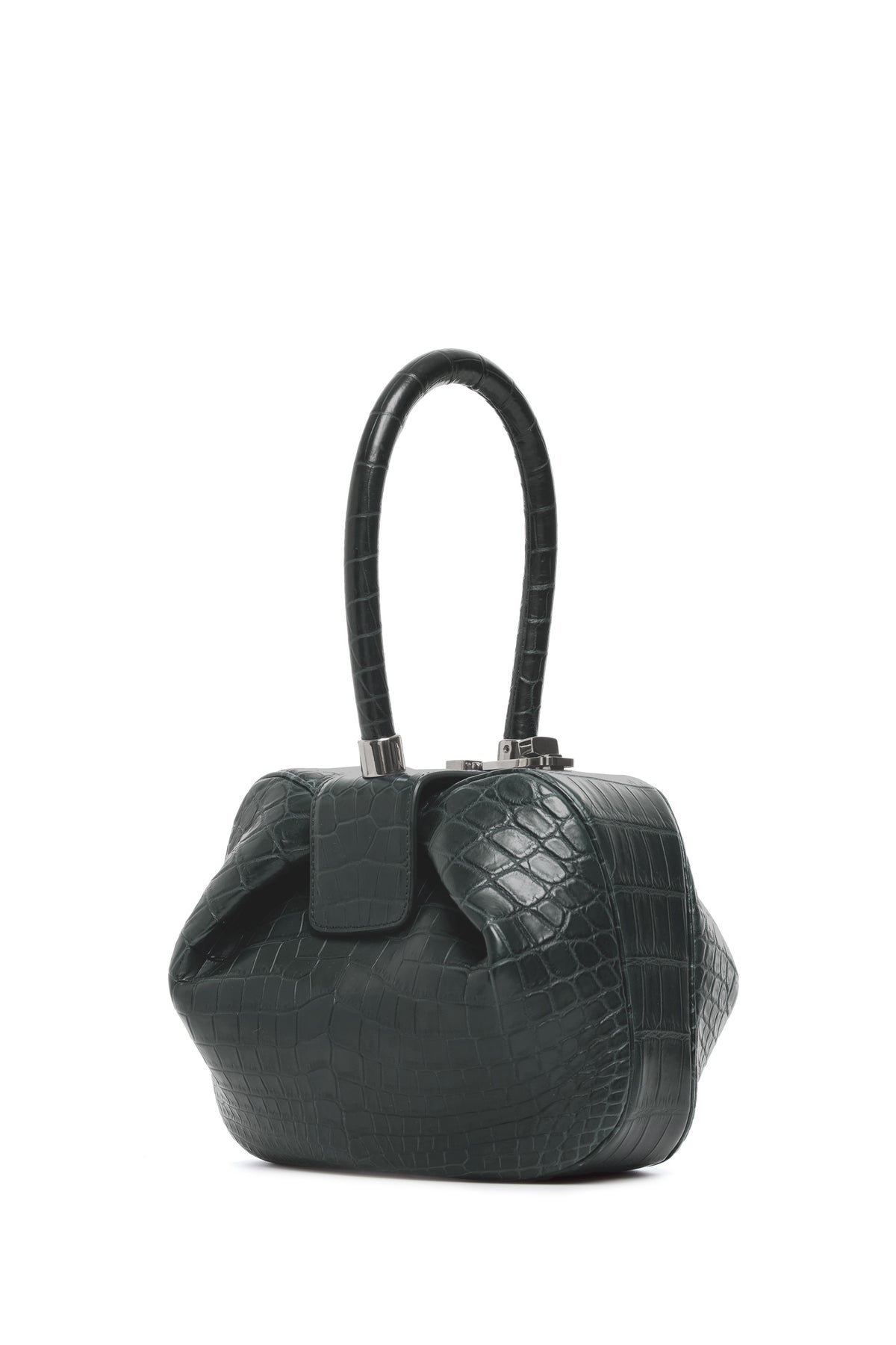 Nina Bag in Green Crocodile Leather