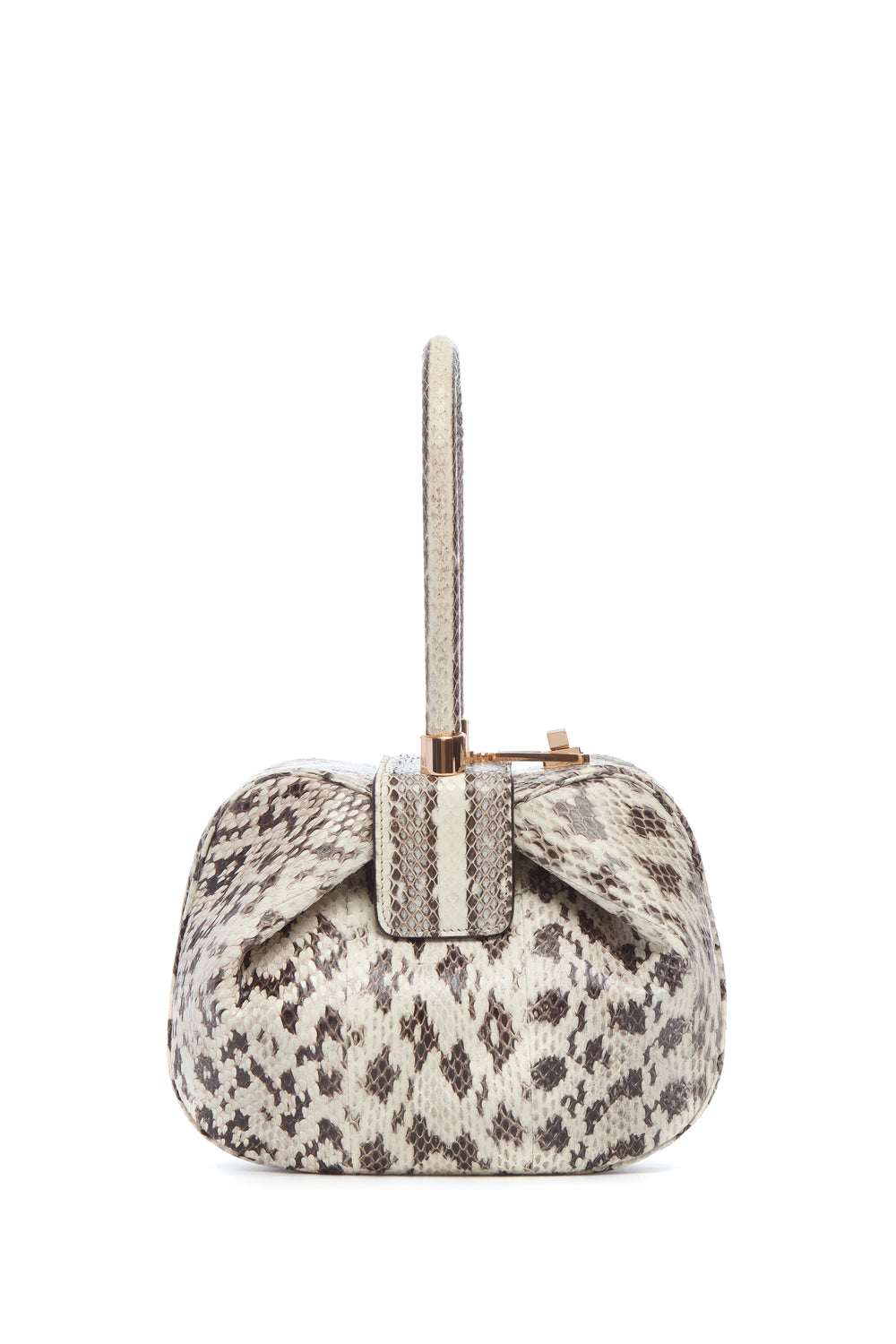 Nina Bag in Black & White Snakeskin