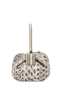 Nina Bag in Black & White Snakeskin