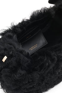 Nina Bag in Black Shearling