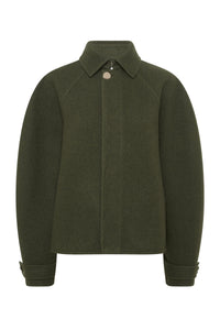 Ombu Jacket in Olive Cashmere Felt
