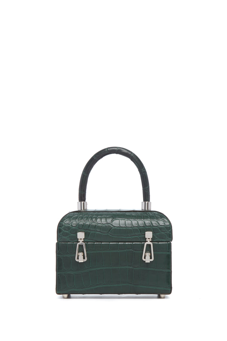 Patsy Bag in Green Crocodile Leather
