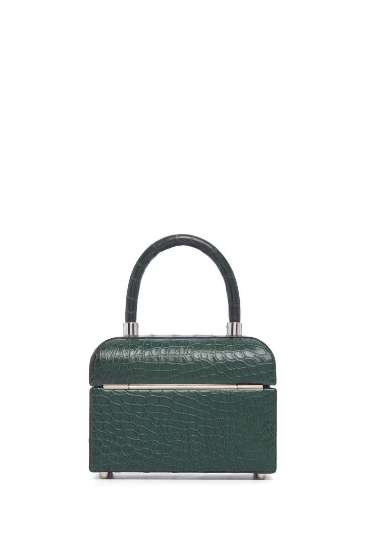 Patsy Bag in Green Crocodile Leather