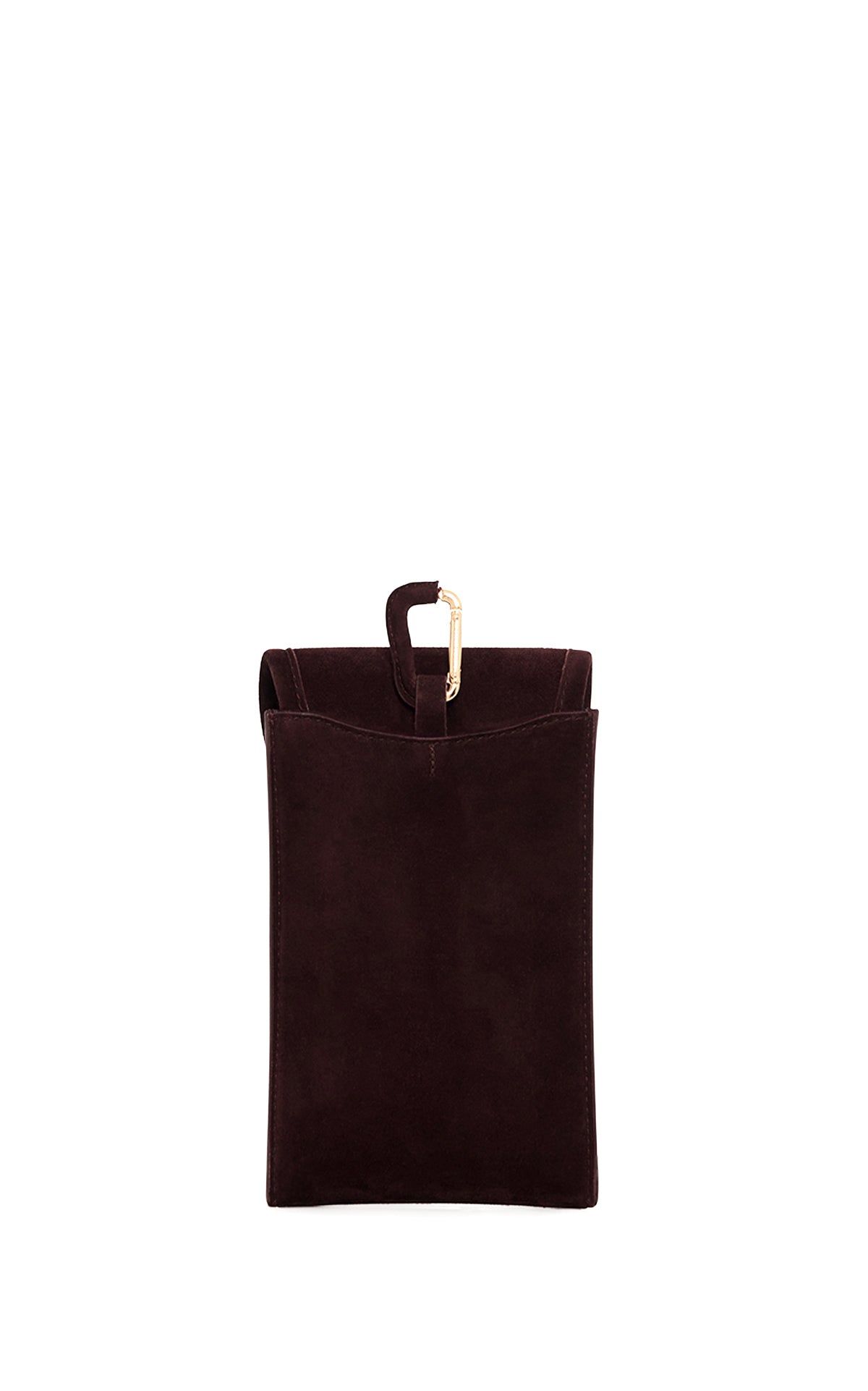 Sunglasses Pouch in Dark Brown Suede