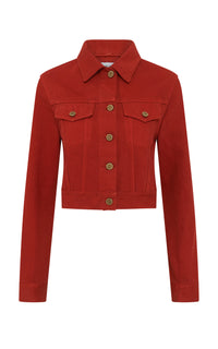 Bronte Jacket in Antelope Orange Recycled Cotton Denim