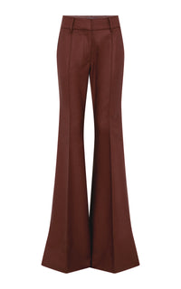 Rhein Flare Pant in Burnt Sienna Wool Cashmere Flannel