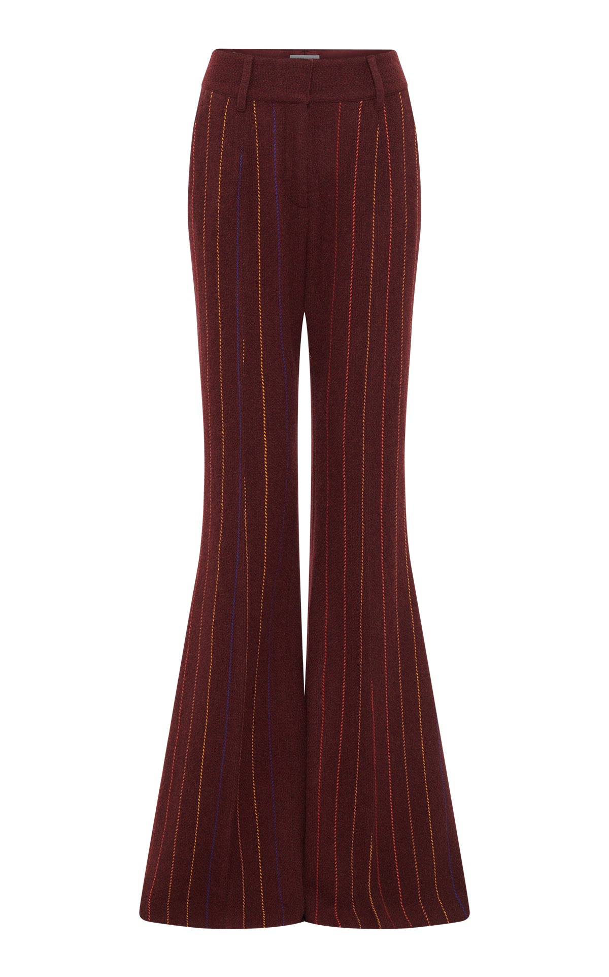 Rhein Flare Pant in Burnt Sienna Multi Wool Cashmere