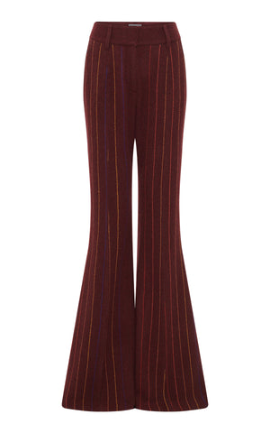 Rhein Flare Pant in Burnt Sienna Multi Wool Cashmere