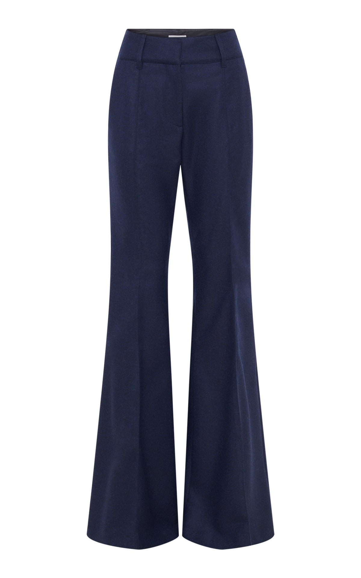 Rhein Flare Pant in Navy Wool Cashmere Flannel