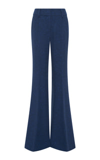 Rhein Knit Pant in Electric Navy Speckle Cashmere