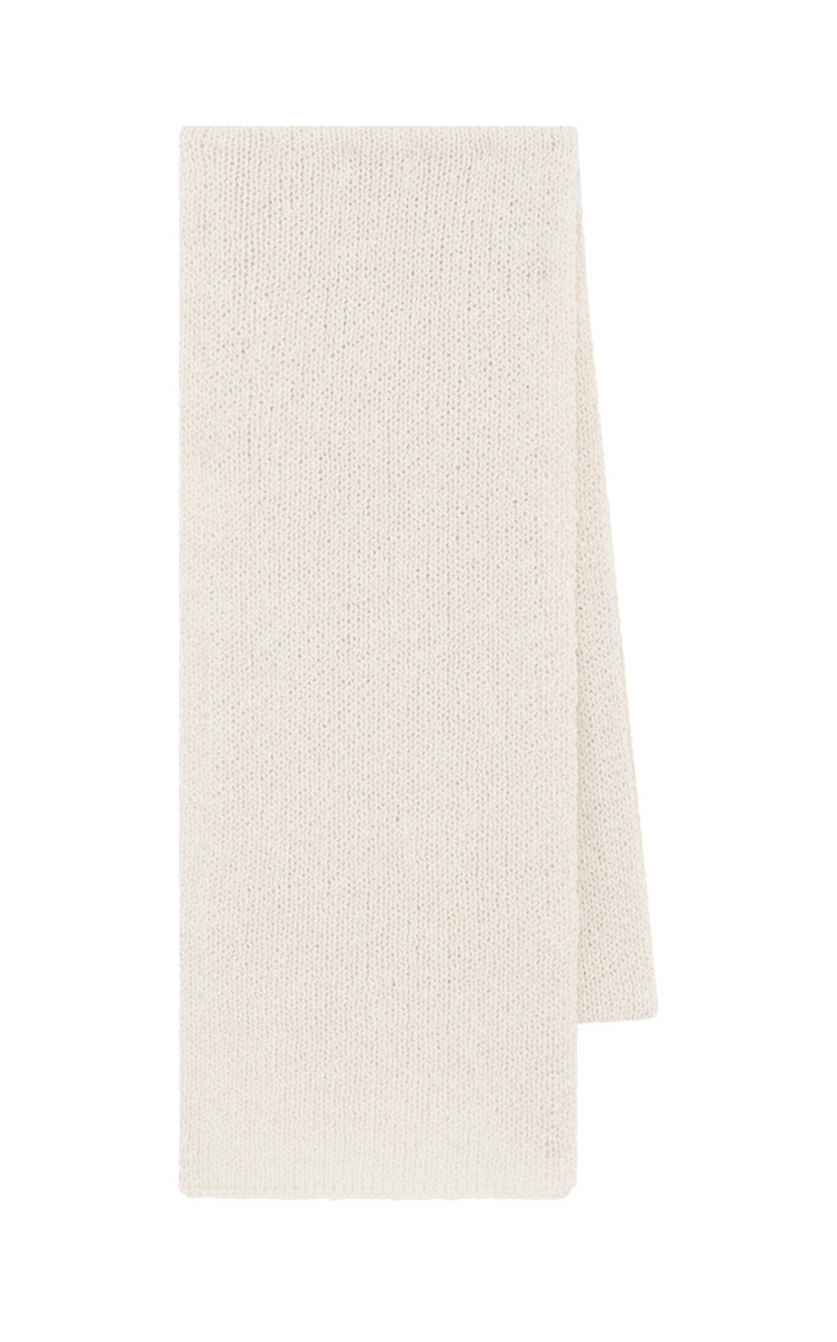 Tulsi Knit Scarf in Ivory Cashmere