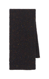 Fokestone Scarf in Charcoal Multi Speckle Aran Cashmere