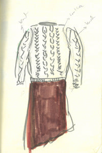 Toth Knit Pullover in Natural Cashmere & Shearling