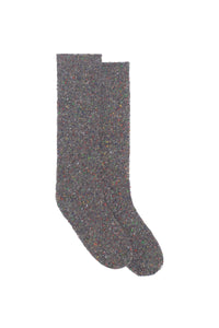 Stela Socks in Charcoal Multi Cashmere