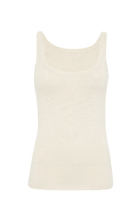 Jayce Knit Tank Top in Ivory Cashmere