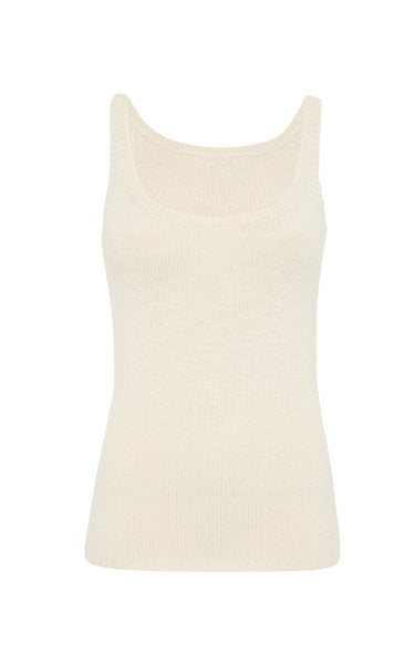 Jayce Knit Tank Top in Ivory Cashmere – Gabriela Hearst