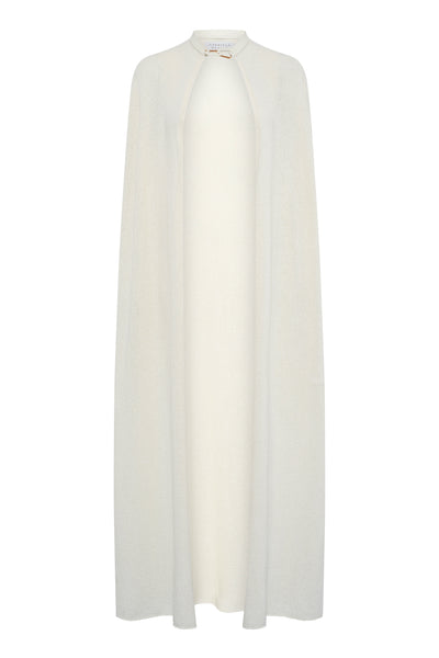 Women's Off-White Silk Cape | Gabriela Hearst