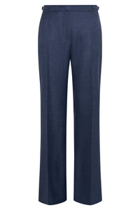 Vesta Flare Pant in Denim Virgin Wool