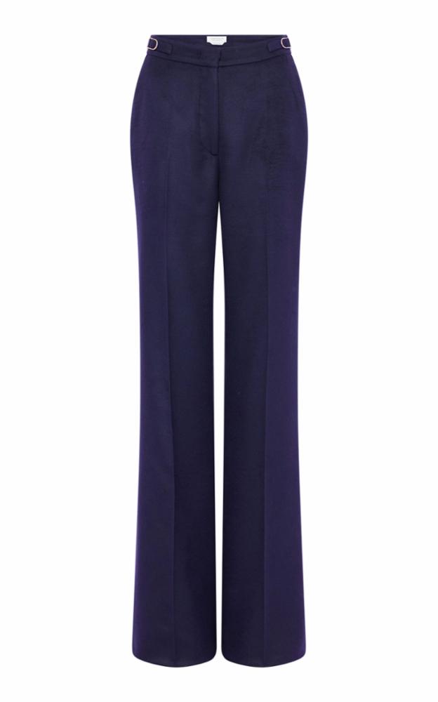 Vesta Pant in Navy Winter Silk