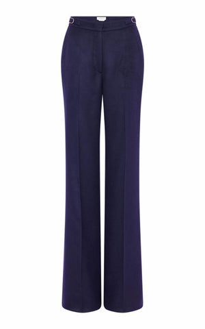 Vesta Pant in Navy Winter Silk