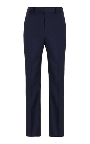 Sebastian Pant in Dark Navy Virgin Wool Twill