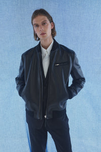 Gregory Bomber in Black Leather