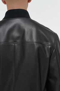 Gregory Bomber in Black Leather