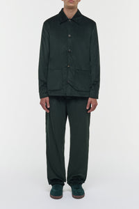 Javier Chore Jacket in English Green Sea Island Cotton Corduroy
