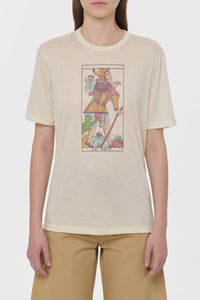 Sayara T-Shirt In Fool Multi Printed Cashmere Jersey