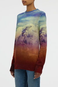 Sael Knit Crewneck Sweater in Mountain Cashmere