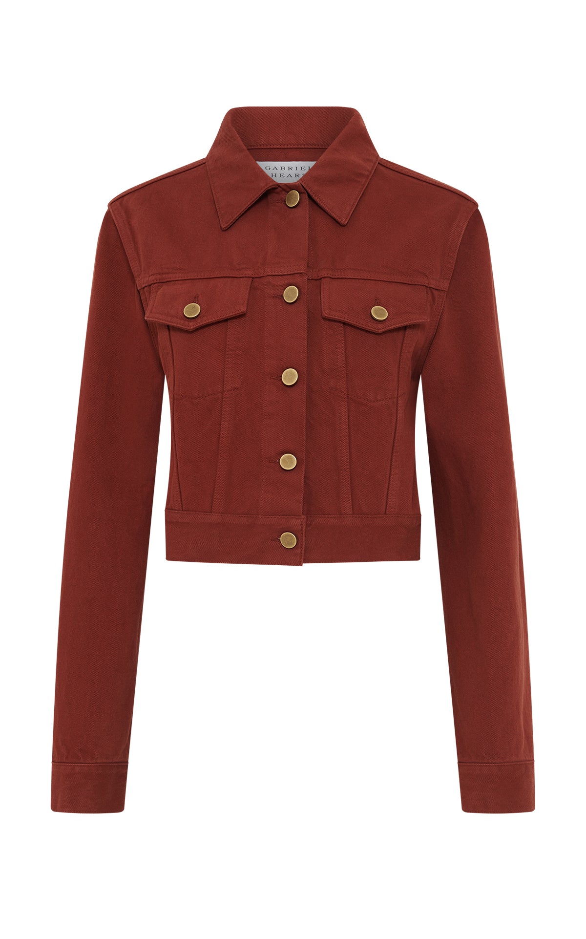 Bronte Jacket in Burnt Sienna Recycled Cotton Denim
