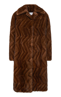 Andal Coat in Mahogany Recycled Mink Fur