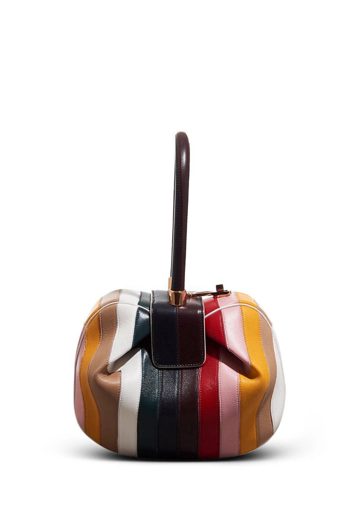 Nina Bag in Multicolor Stripes Nappa Leather